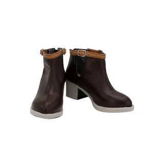 Game Anime A3! Usui Masumi Brown Cosplay Shoes Boots Custom Made for Adult Men and Women Halloween Carnival