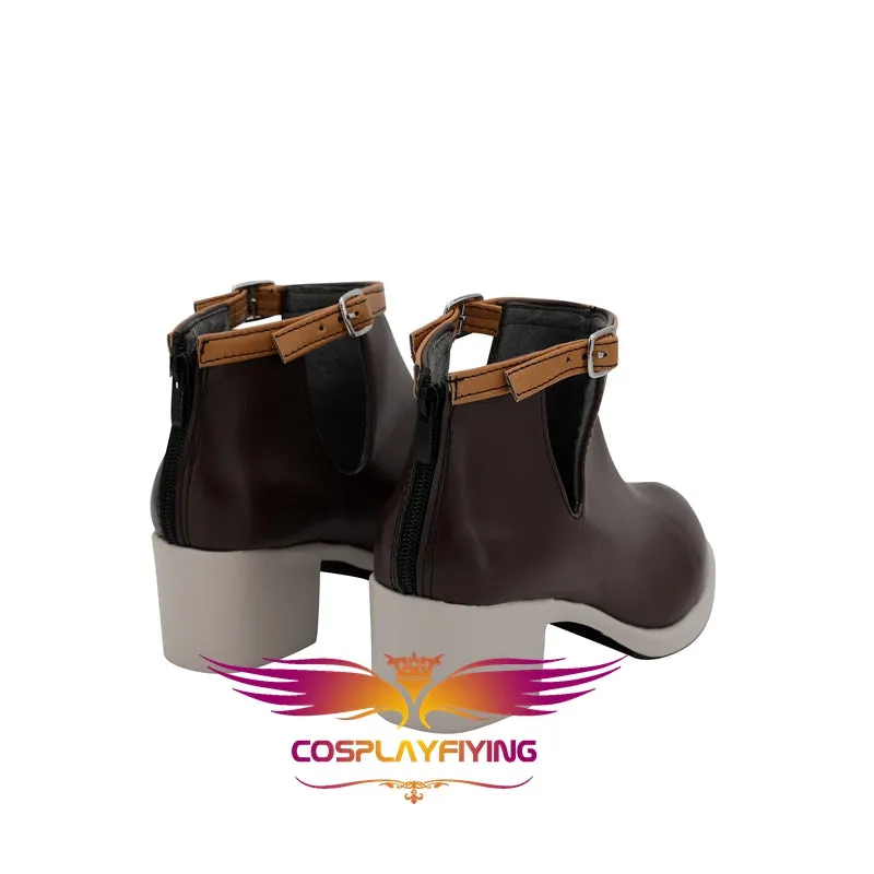 Game Anime A3! Usui Masumi Brown Cosplay Shoes Boots Custom Made for Adult Men and Women Halloween Carnival