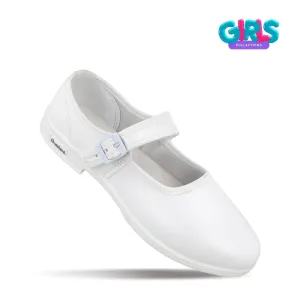 Girls School Shoe - WV591 White