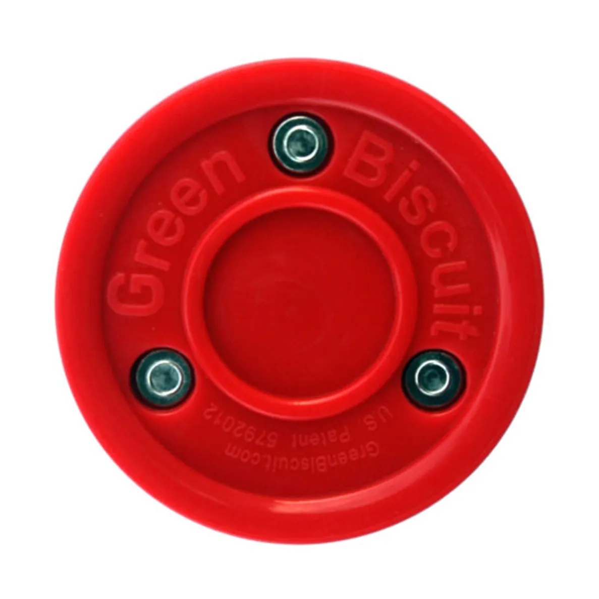Green Biscuit Hockey Puck