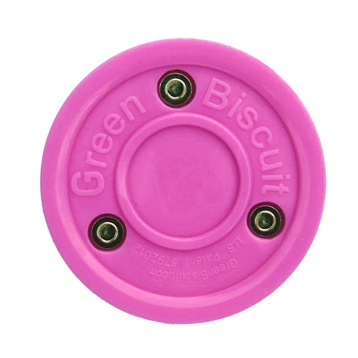 Green Biscuit Hockey Puck