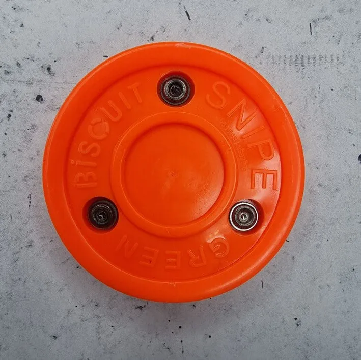 Green Biscuit Hockey Puck