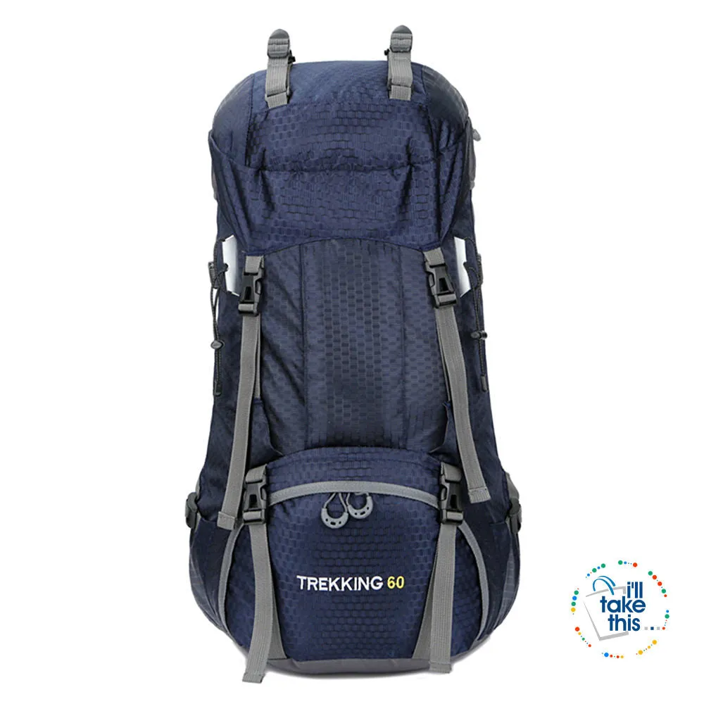 Hiking Camping Outdoor Backpacks 50 or 60L - Nylon Sport Bag for Camping, Travelling