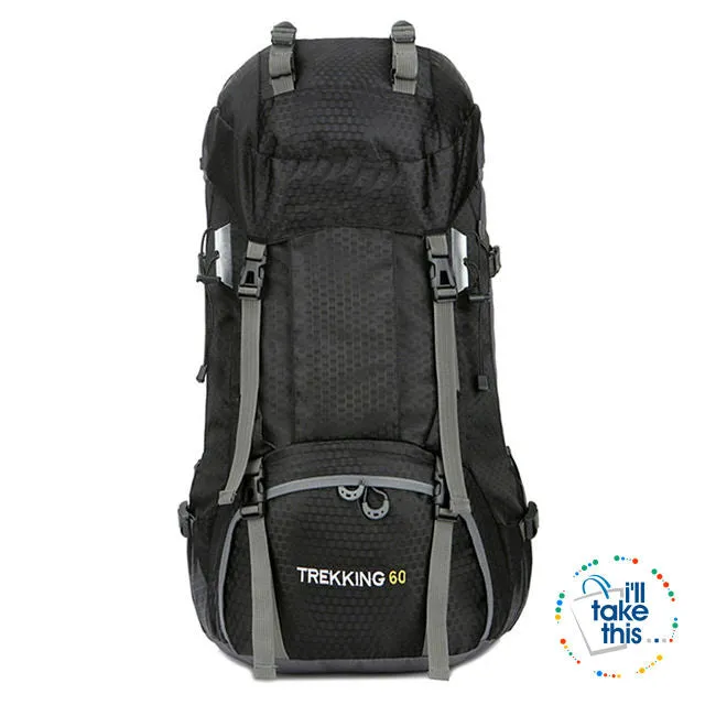 Hiking Camping Outdoor Backpacks 50 or 60L - Nylon Sport Bag for Camping, Travelling