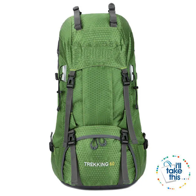 Hiking Camping Outdoor Backpacks 50 or 60L - Nylon Sport Bag for Camping, Travelling