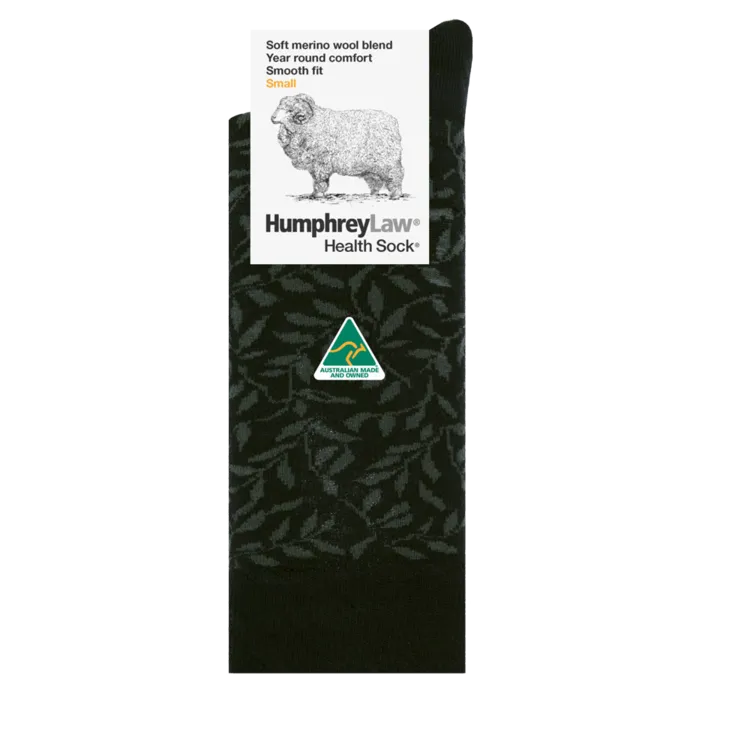 H/L Fine Merino Wool Health Sock® | Leaves
