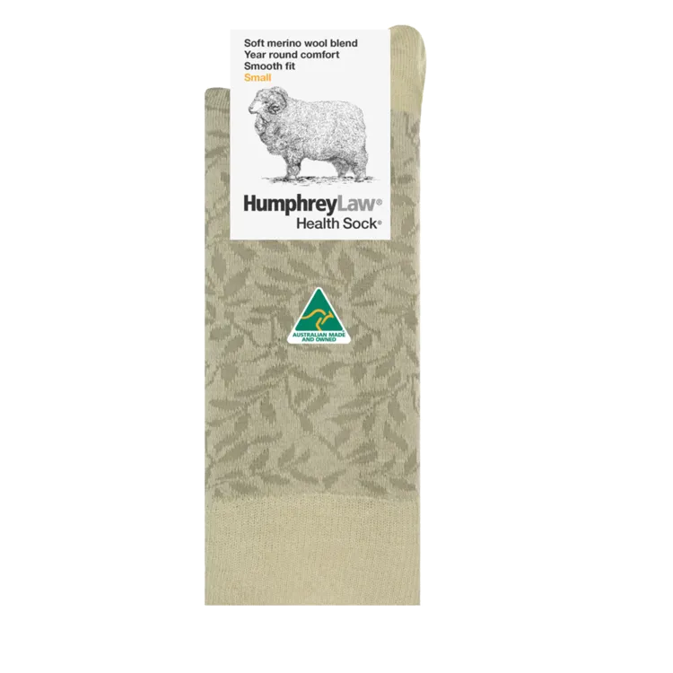 H/L Fine Merino Wool Health Sock® | Leaves