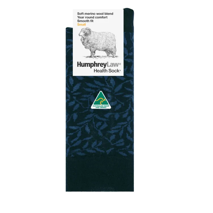 H/L Fine Merino Wool Health Sock® | Leaves