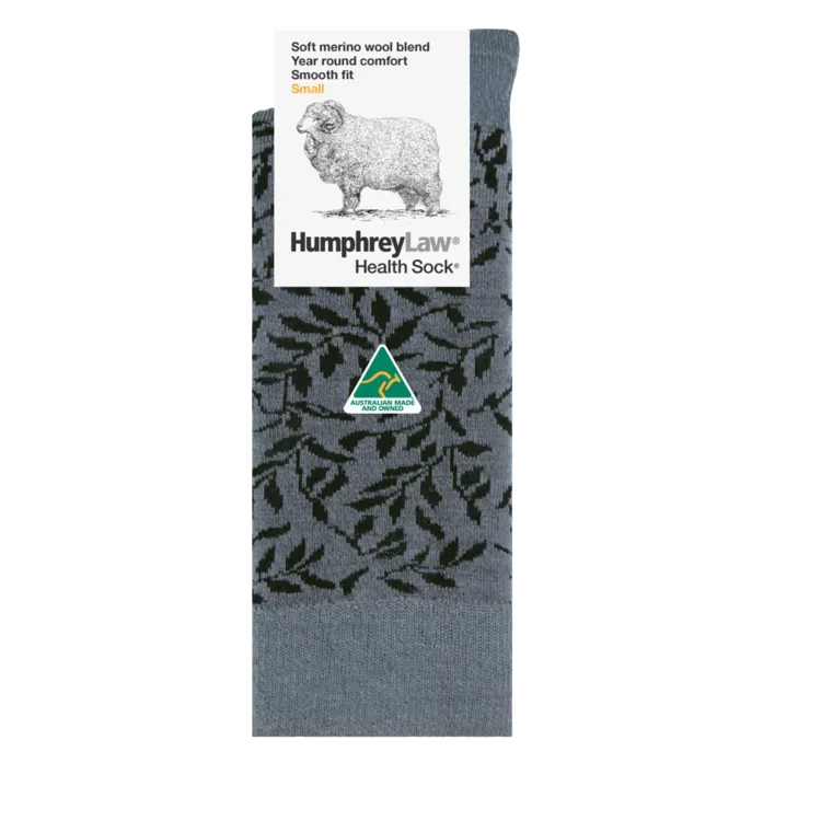 H/L Fine Merino Wool Health Sock® | Leaves