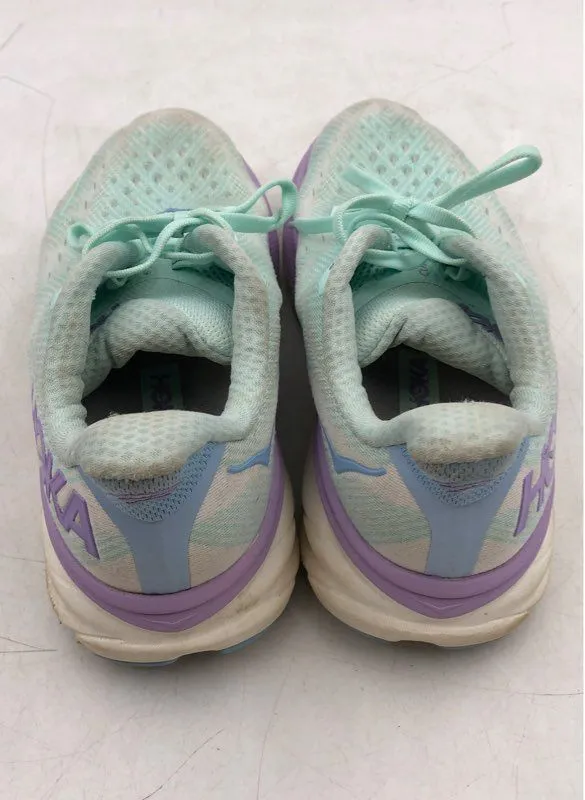 Hoka One One Women's Clifton 9 Aqua Low-Top Running Shoes - Size 8B