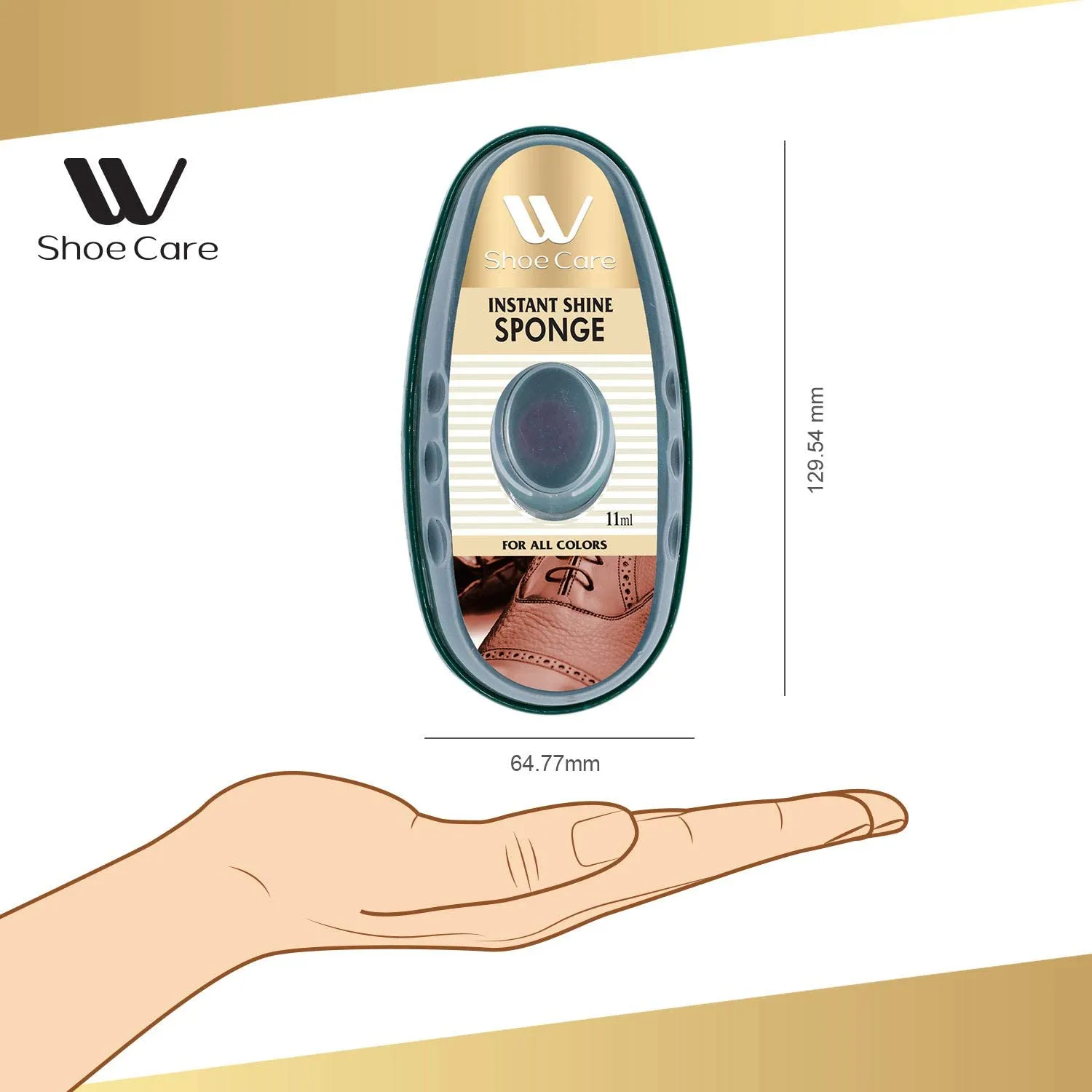 Instant Shine Sponge Neutral - 0.37 fl oz | WBM SHOE CARE