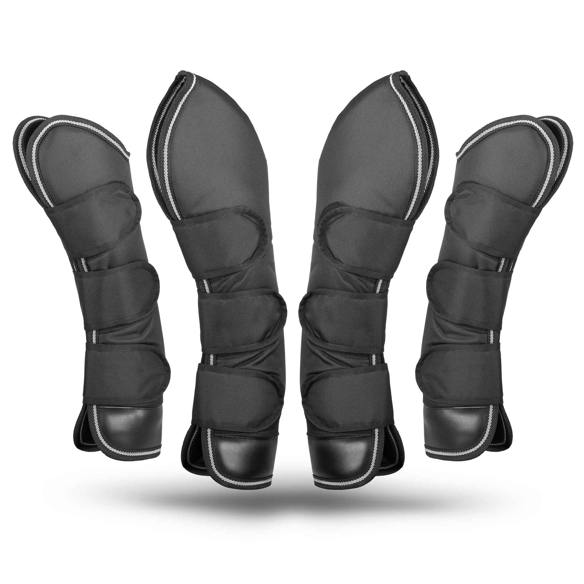 Jeffers Poplar Head Horse Shipping Boots 4-Pack w/ Carry Bag