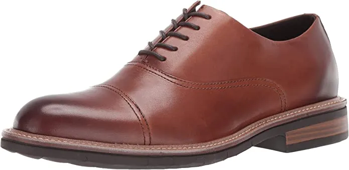 Kenneth Cole Reaction Men's Klay Flex Cap-Toe Oxford  Color Cognac Size 9.5M