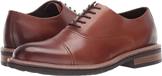 Kenneth Cole Reaction Men's Klay Flex Cap-Toe Oxford  Color Cognac Size 9.5M