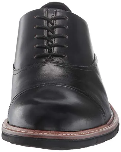 Kenneth Cole REACTION Men's Klay Flex Lace Up Bordeaux, Black, 10