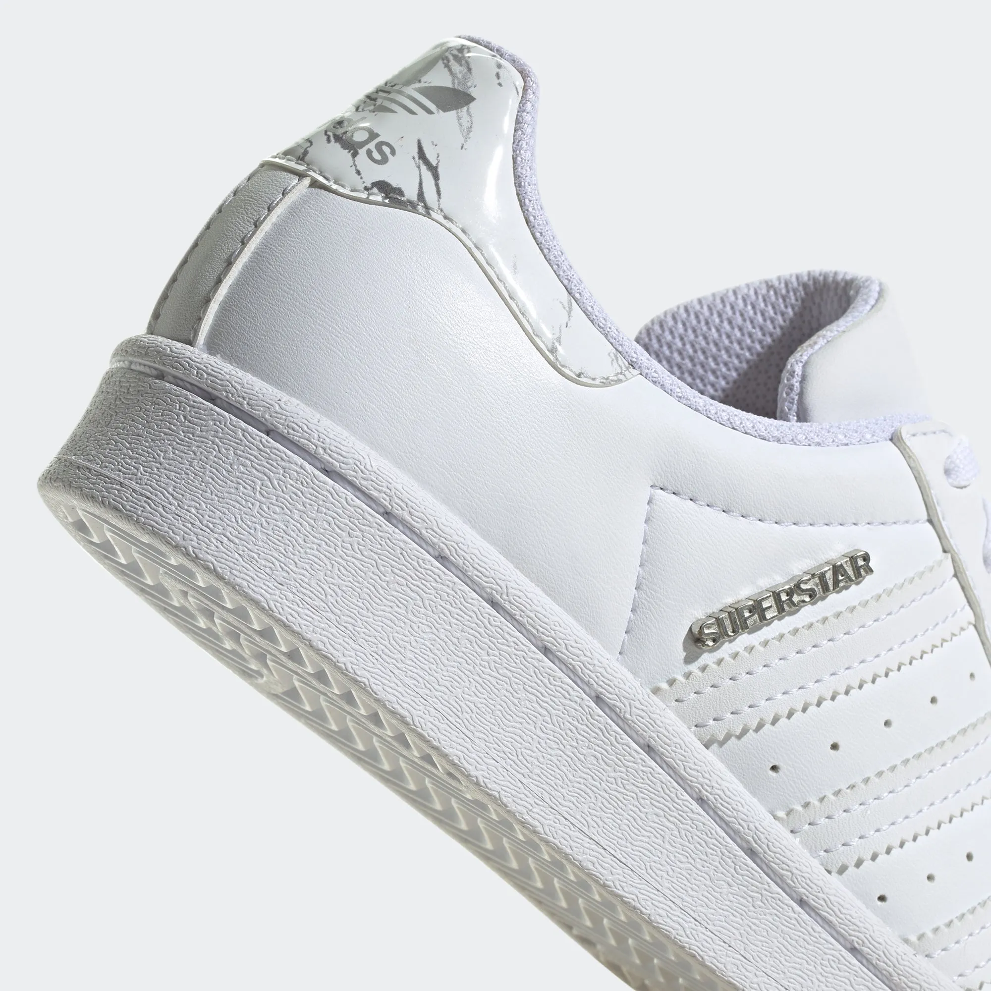 Kids’ adidas Originals Superstar Shoes White Silver