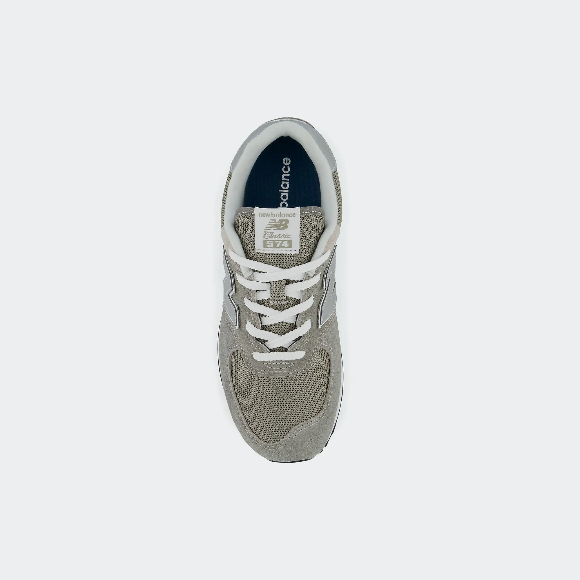 Kids New Balance 574 Core Shoes Grey with White