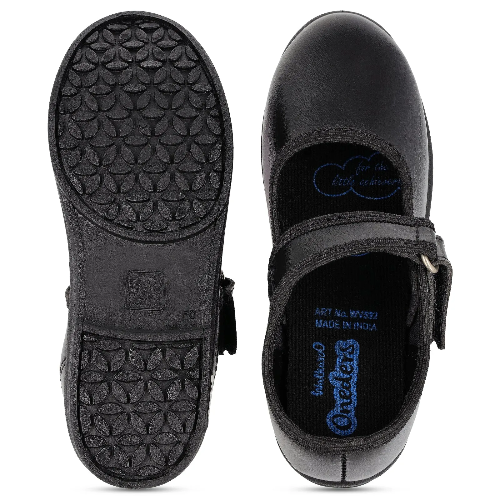 Kids School Shoes - WV592 Black