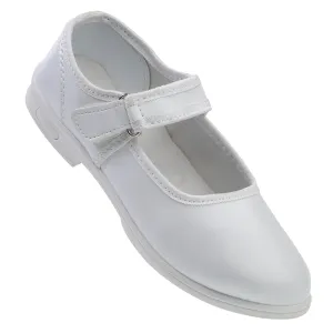 Kids School Shoes - WV592 White