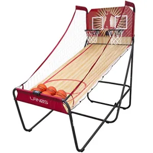 Lanos Basketball Arcade Game Double Electronic Hoop Shot 2 Player 6 Basketballs