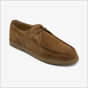 Loake Arrezo Chestnut Suede Tie Shoe--
