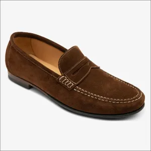 Loake Jefferson Brown Suede Loafer@