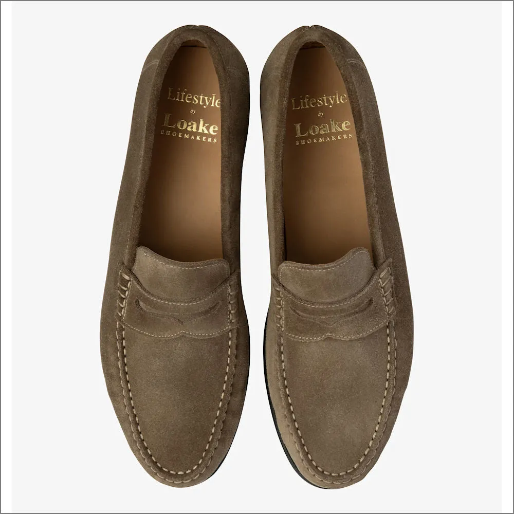 Loake Jefferson Flint Suede Loafer@