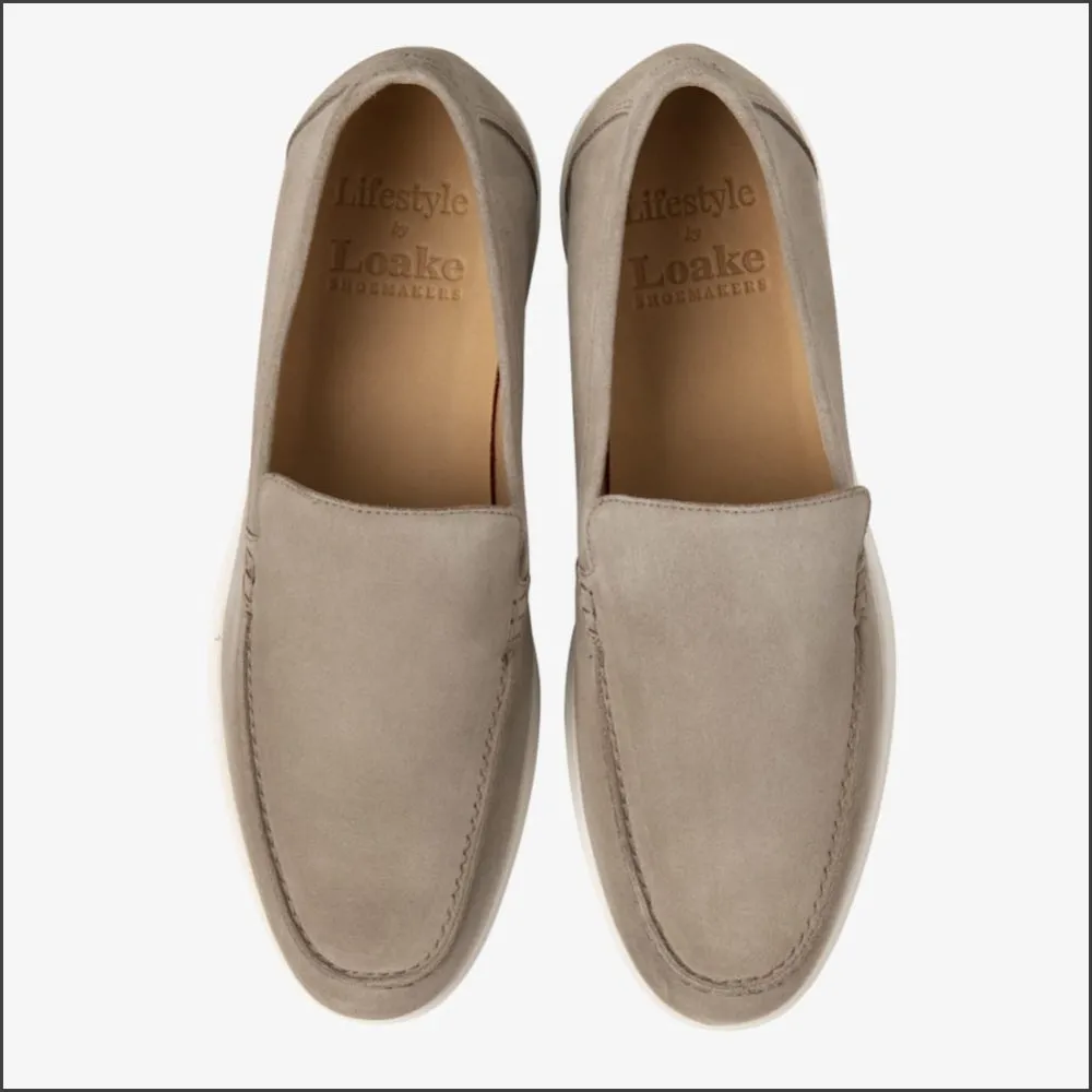 Loake Tuscany Stone Suede Loafer@