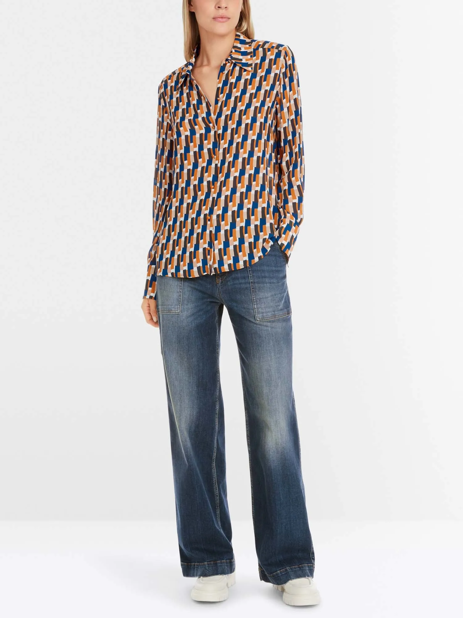 Marc Cain Blouse with Graphic Arty Design