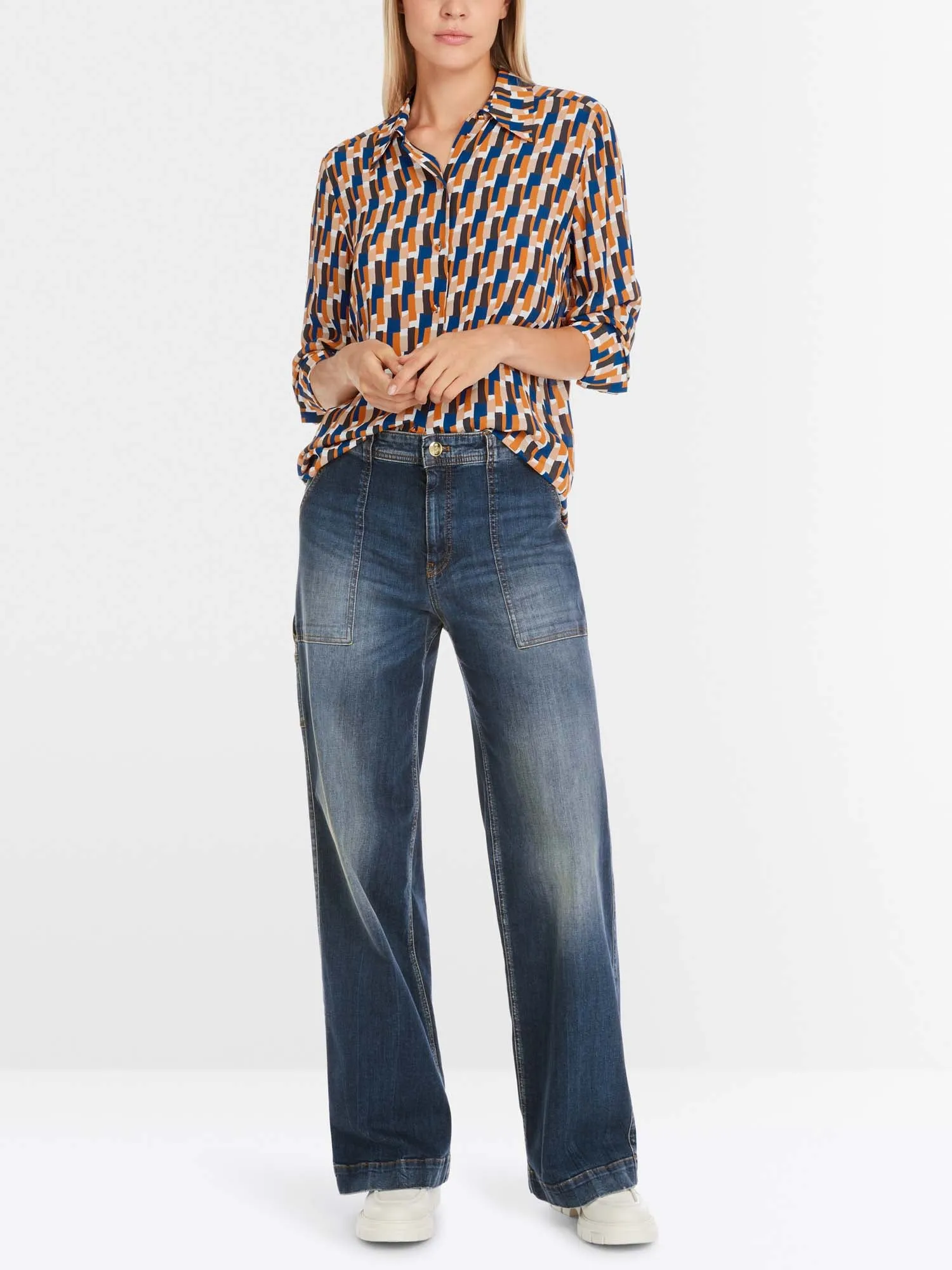 Marc Cain Blouse with Graphic Arty Design