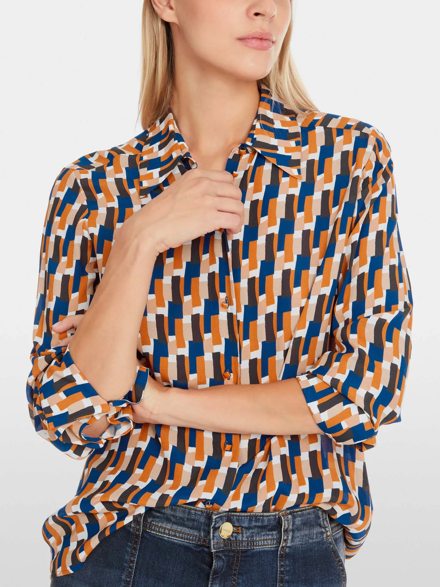 Marc Cain Blouse with Graphic Arty Design