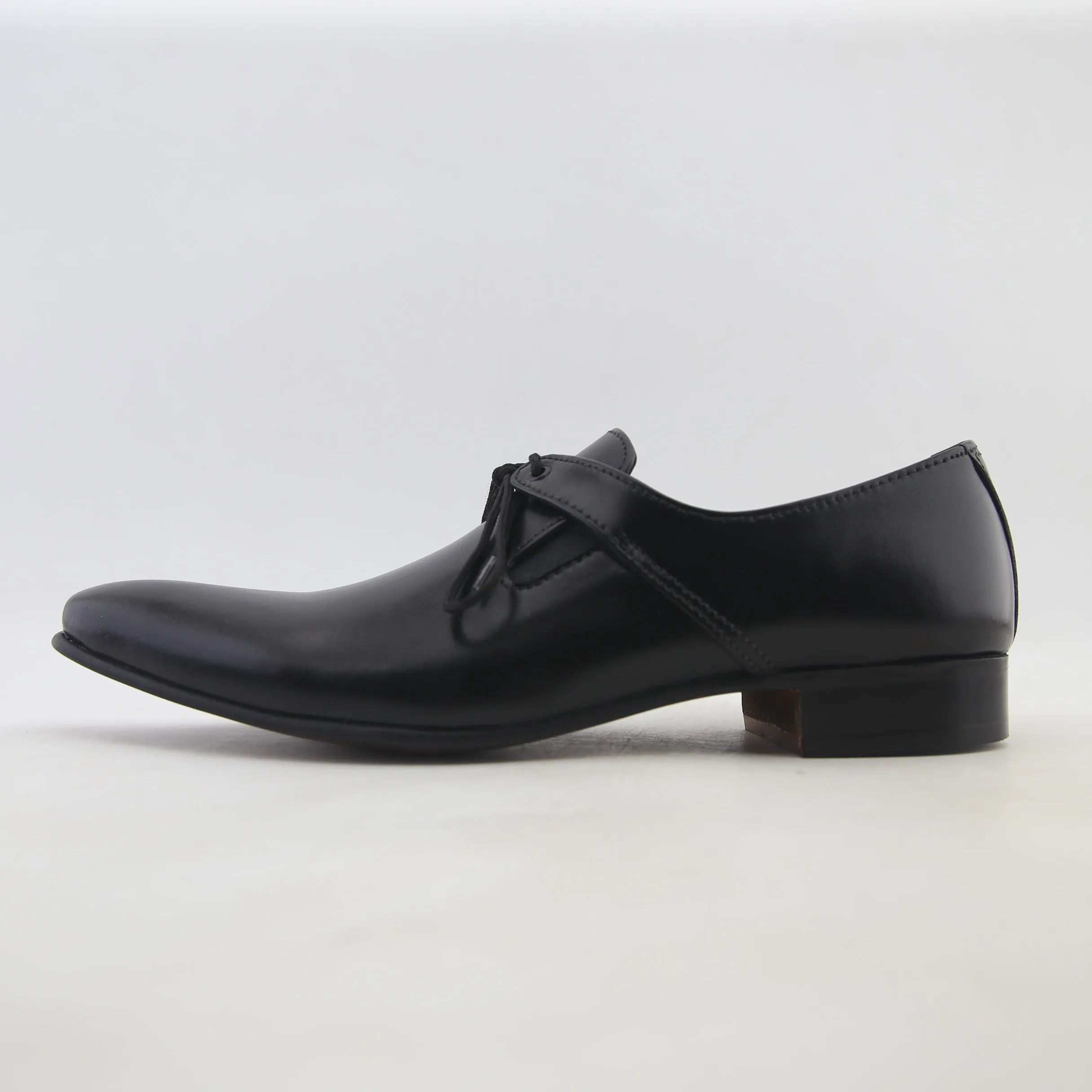Men - Leather Formal Shoes - (Black) - (Handmade)