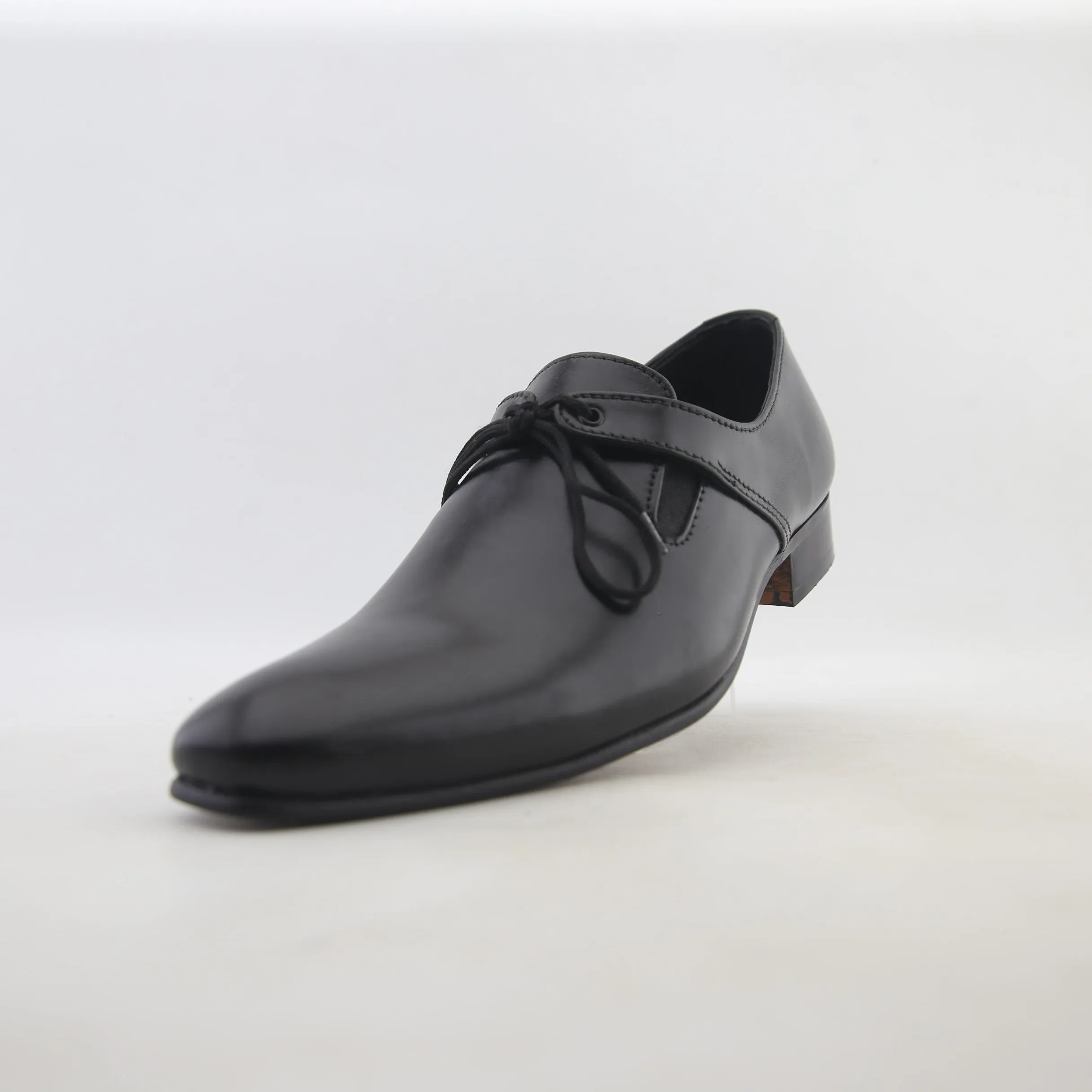 Men - Leather Formal Shoes - (Black) - (Handmade)