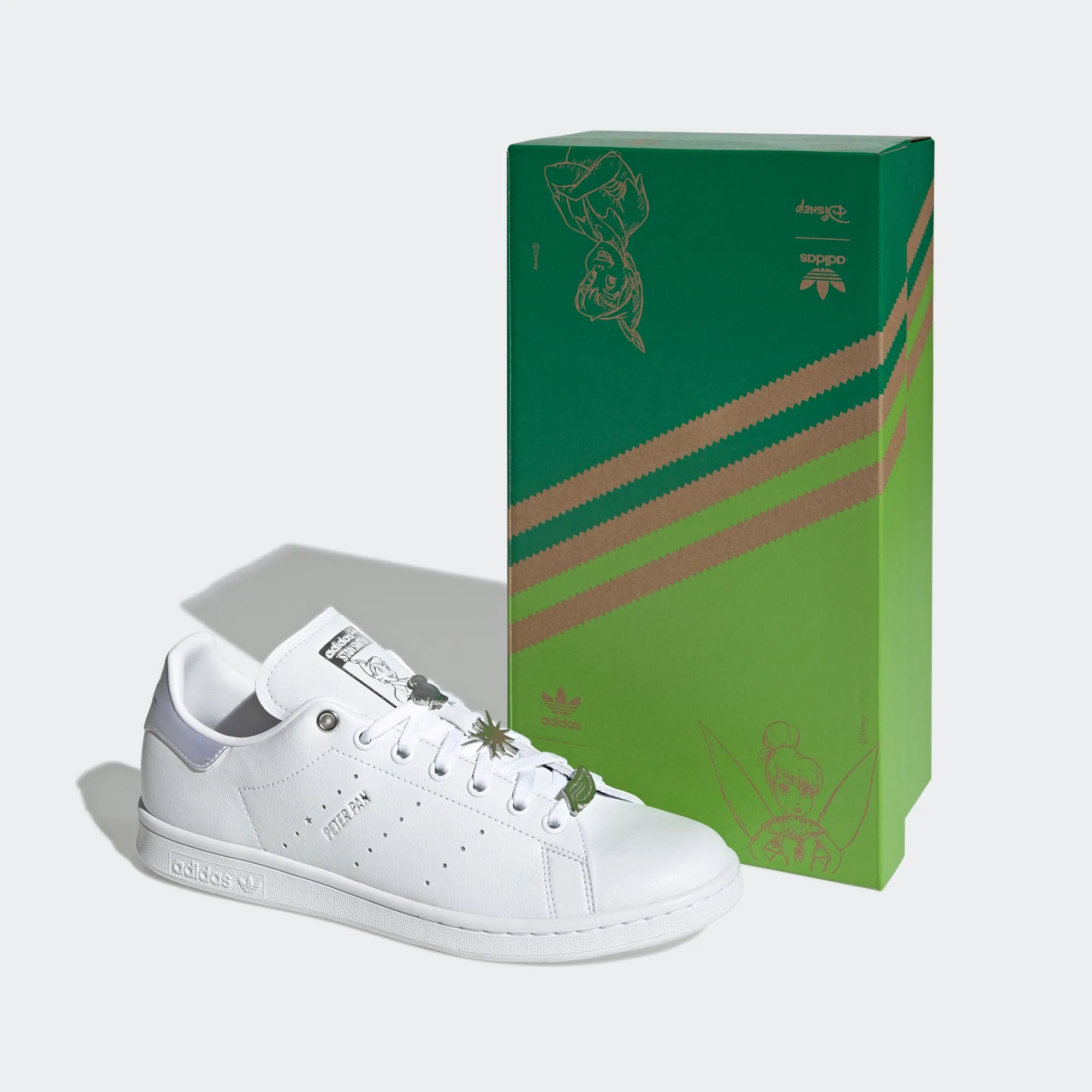 Men's adidas Originals Disney Peter Pan & Tinker Bell Stan Smith Shoes
