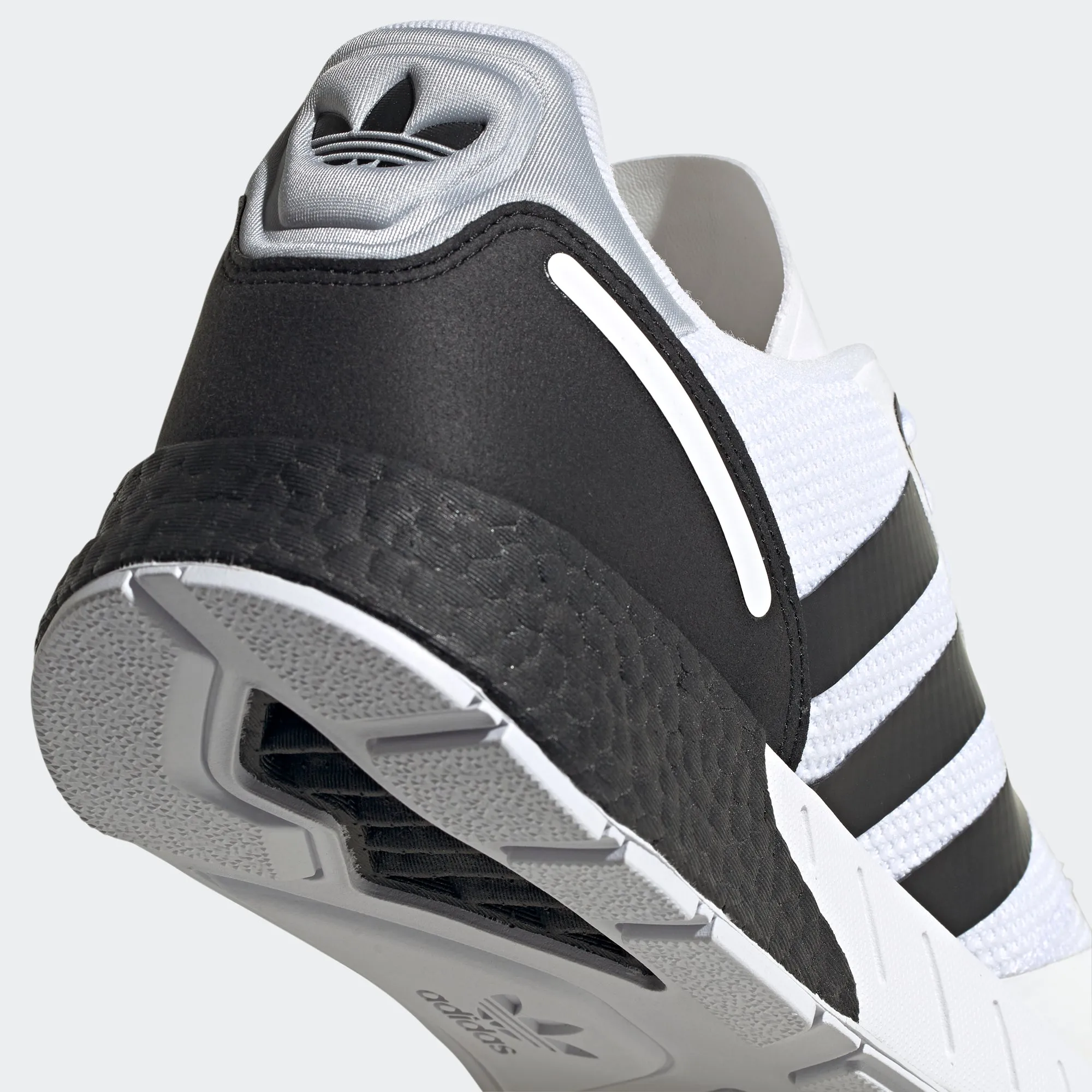 Men's adidas Originals ZX 1K Boost Shoes White Black
