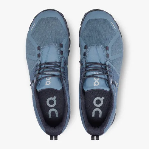 MENS ON CLOUD 5 WATERPROOF- METAL/NAVY