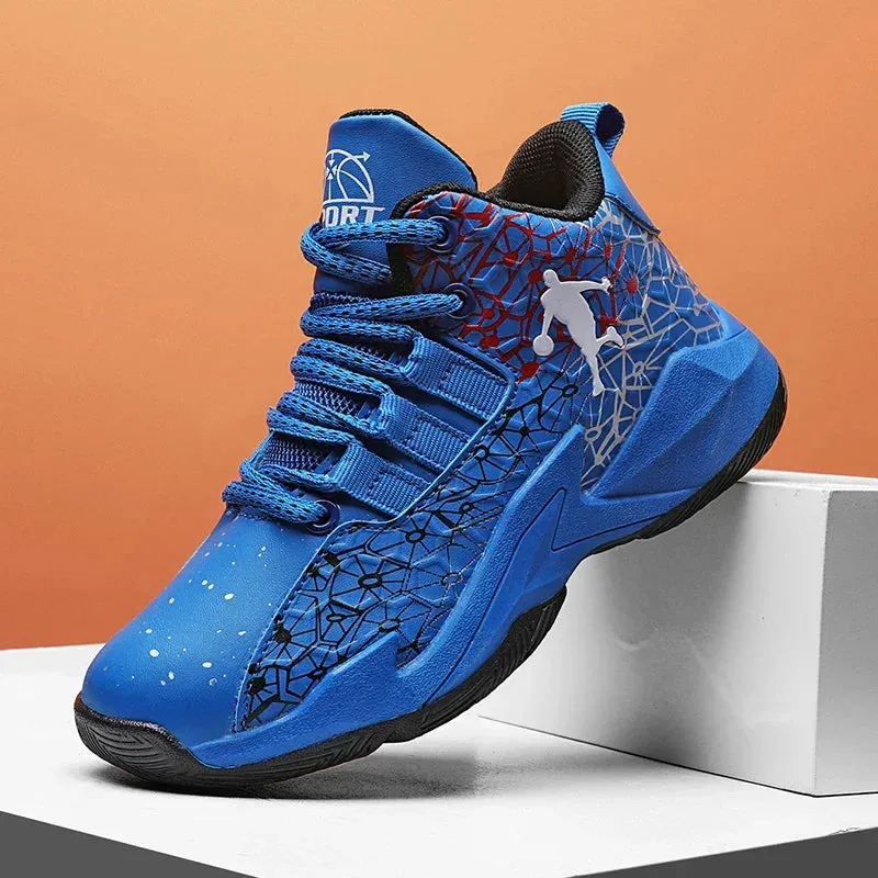 New Kids' Basketball Shoes – Breathable, Comfortable Sport Sneakers for Boys & Girls, Ideal for Outdoor Play and Gym Activities