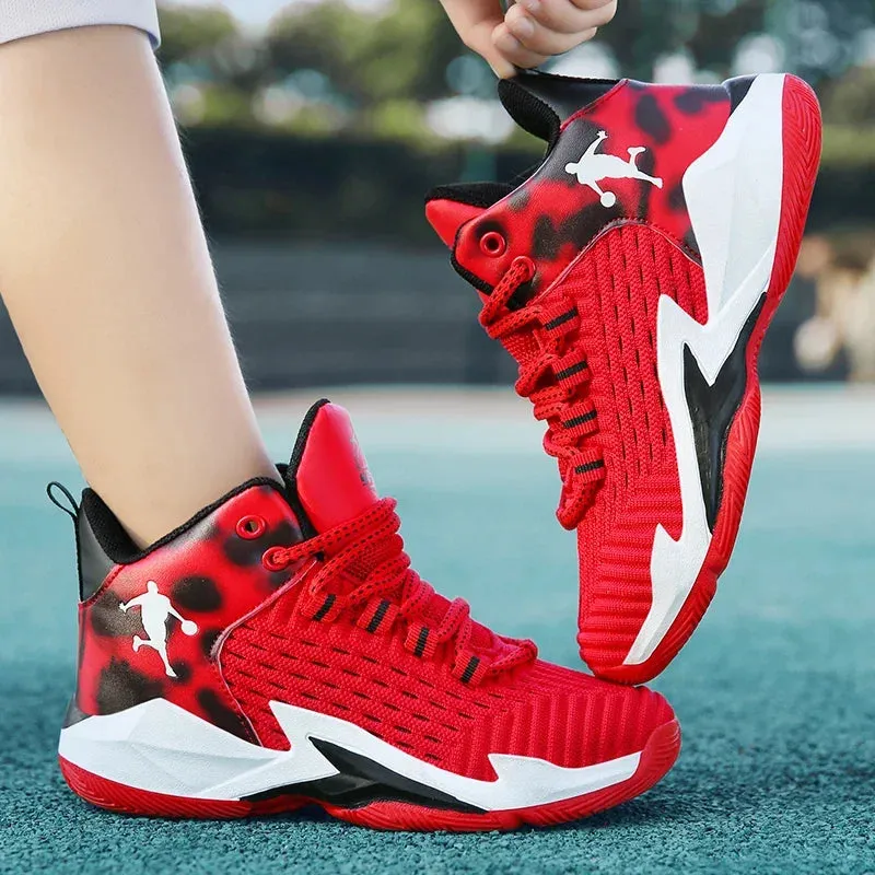 New Kids' Basketball Shoes – Breathable, Comfortable Sport Sneakers for Boys & Girls, Ideal for Outdoor Play and Gym Activities