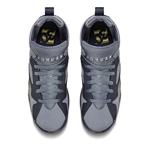Nike Air Jordan 7 Retro GG 442960-407 Blue Dusk/Gold/Obsidian/White Kids Shoes (4Y)