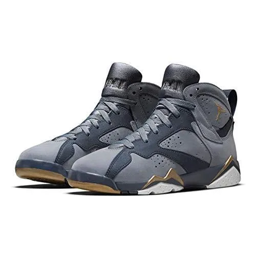Nike Air Jordan 7 Retro GG 442960-407 Blue Dusk/Gold/Obsidian/White Kids Shoes (4Y)