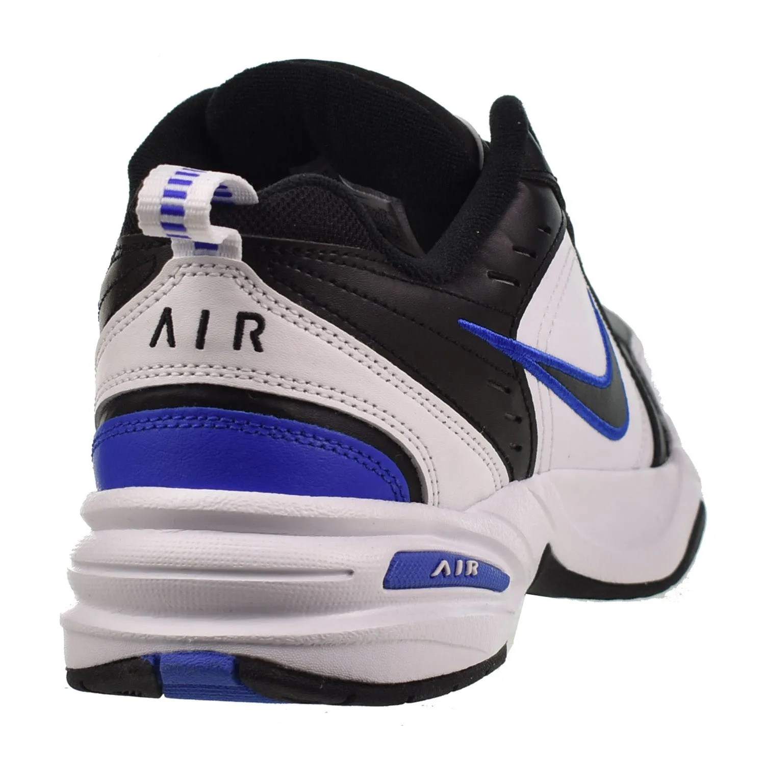 Nike Air Monarch IV Men's Shoes Black-White-Royal Blue