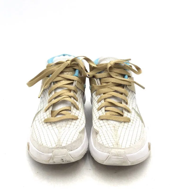 Nike Men's KD 13 EYBL DA0895-102 White Gold Check Athletic Shoes - Size 5.5