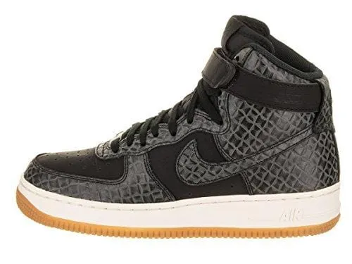 Nike Women's Air Force 1 Hi Premium Basketball Shoe 8 Black