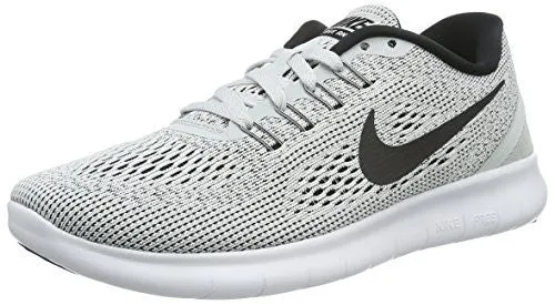 NIKE WOMEN'S FREE RN RUNNING SHOE WHITE/BLACK/PURE PLATINUM 7.5
