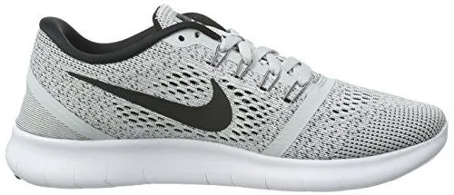 NIKE WOMEN'S FREE RN RUNNING SHOE WHITE/BLACK/PURE PLATINUM 7.5