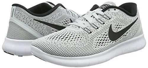 NIKE WOMEN'S FREE RN RUNNING SHOE WHITE/BLACK/PURE PLATINUM 7.5