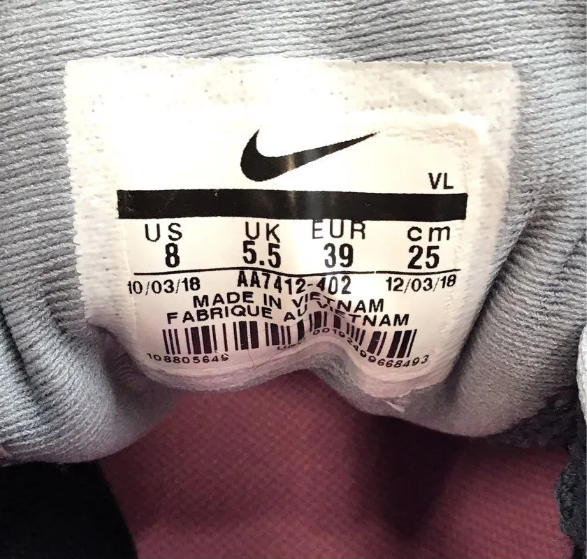 Nike Women's Quest AA7412-402 Gray Low-Top Running Shoes - Size 8