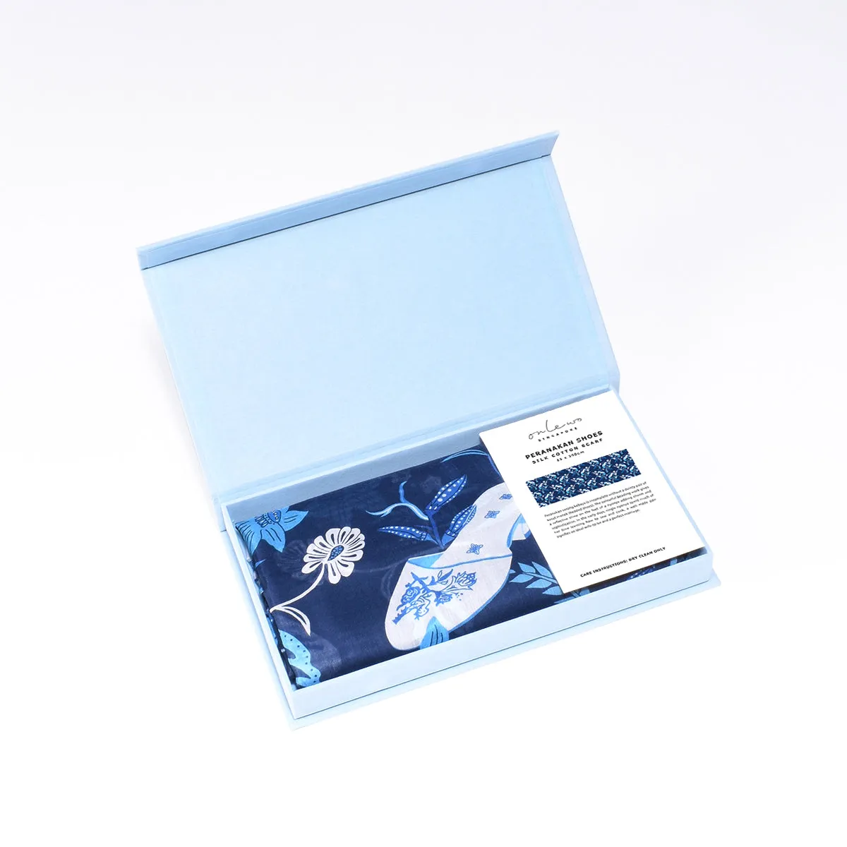 ‘PERANAKAN SHOES’ Silk Cotton Scarf