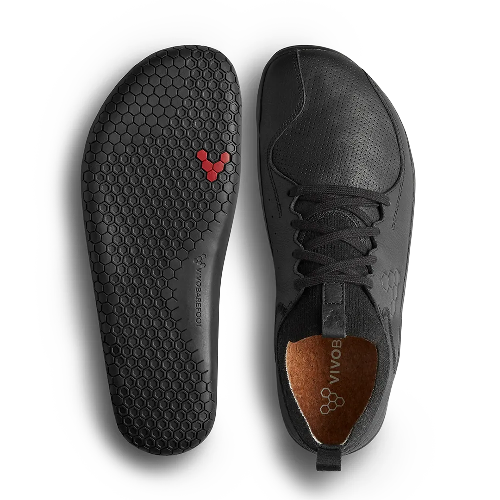 [PRE-ORDER] Vivobarefoot Primus Asana Leather Mens Obsidian (ETA. LATE MARCH)