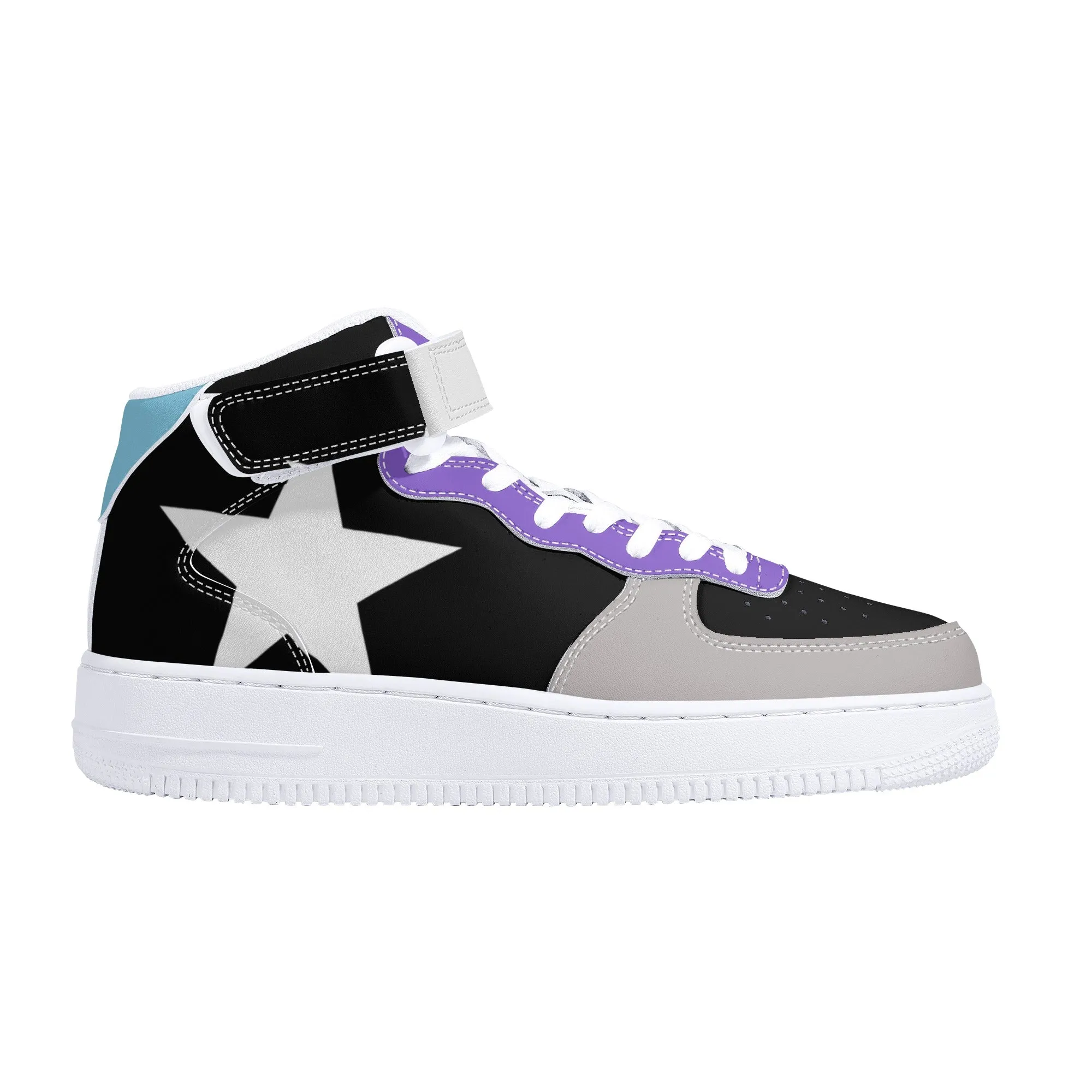 "Air Borikén" La Promesa Edition Men's High Top Leather Sneakers